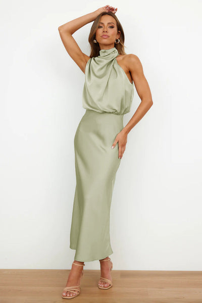 Arianne™ - Robe longue à col halter
