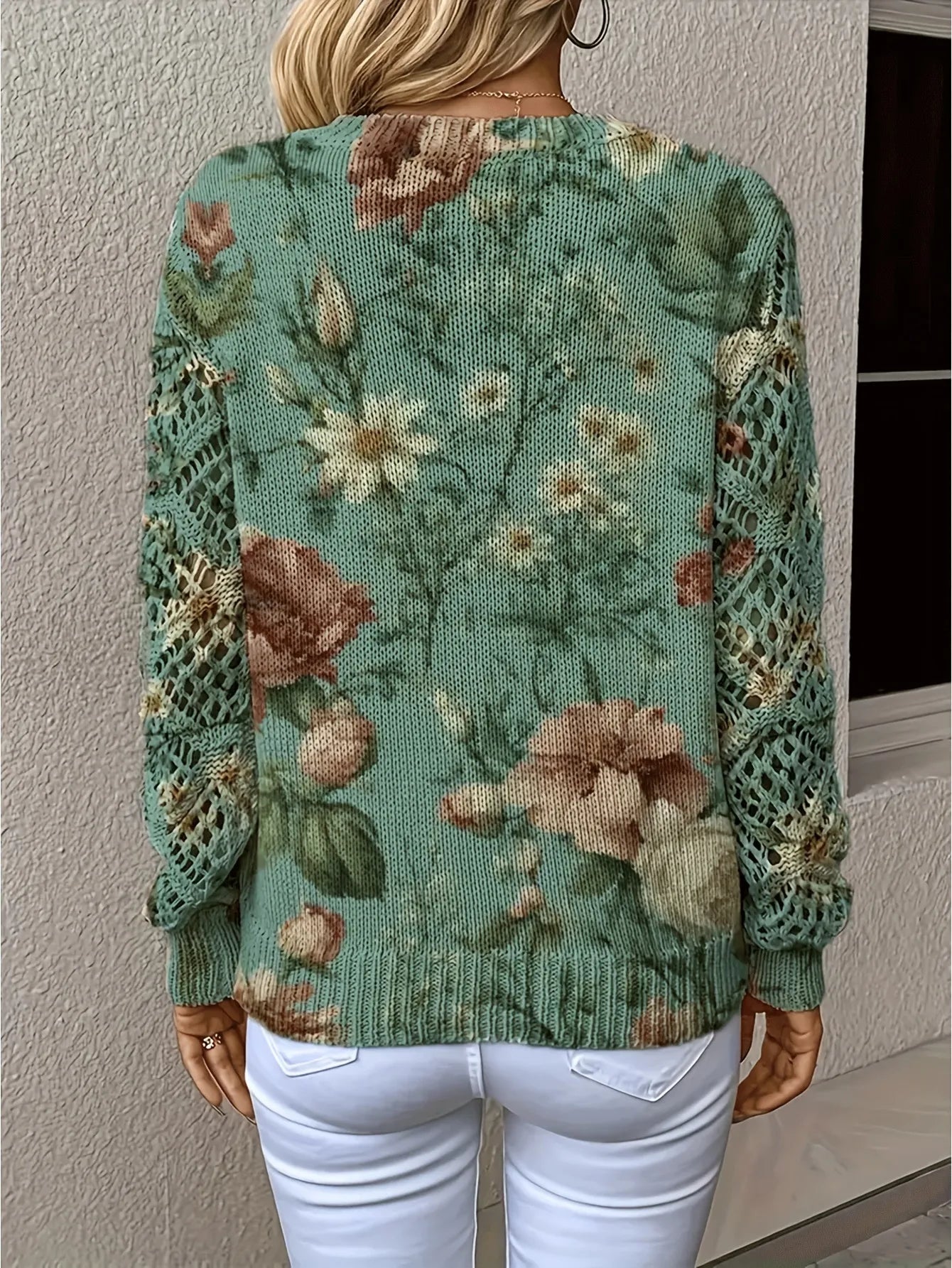 Fleurine™ - Pull élégant à fleurs