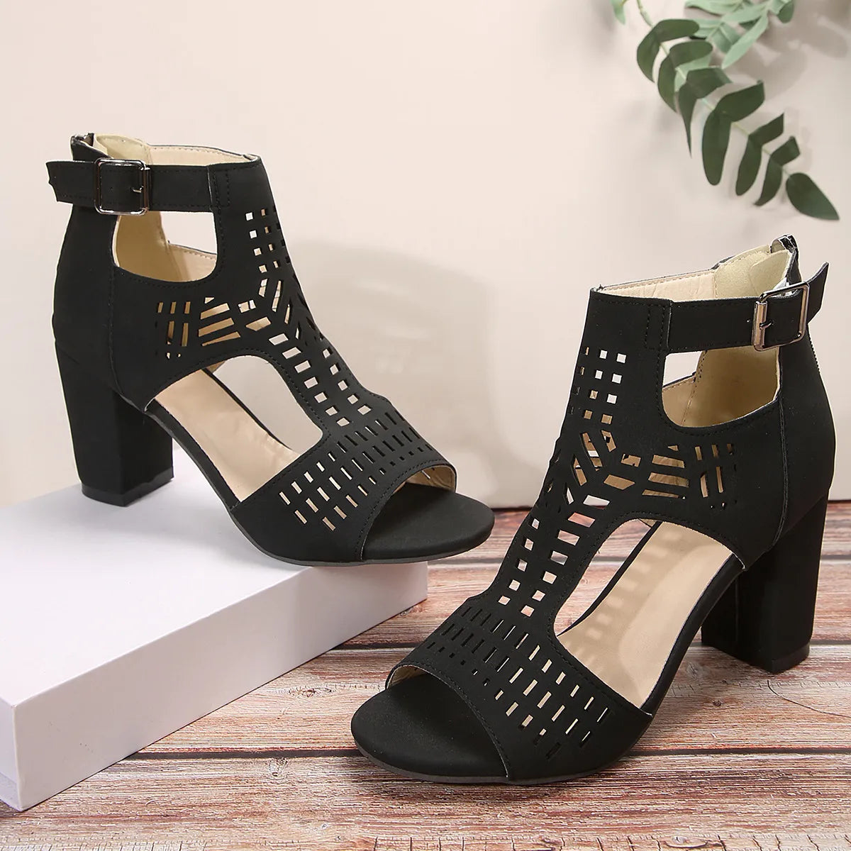 Cherita™ - Sandales romaines à talons