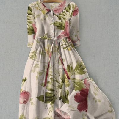 Maryl™ - Robe élégante en lin