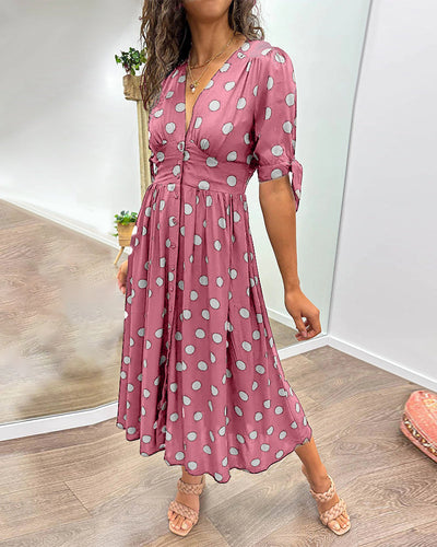 Maud™ -  Robe élégante à pois