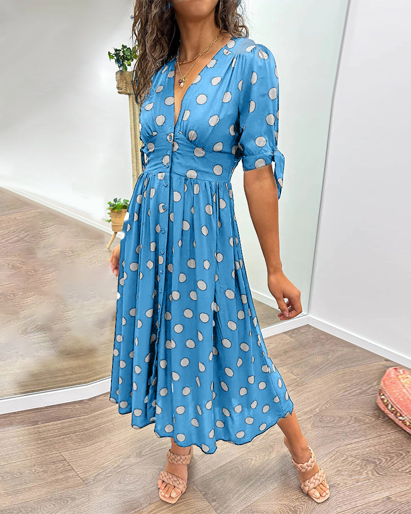 Maud™ -  Robe élégante à pois