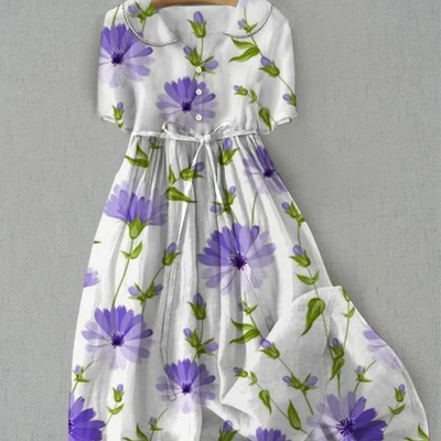Maryl™ - Robe élégante en lin