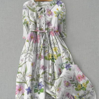 Maryl™ - Robe élégante en lin