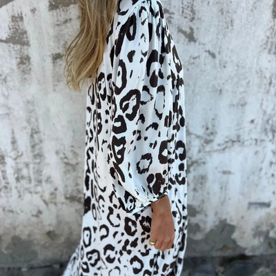 Paige™ - Robe Élégante à Imprimé Panthère