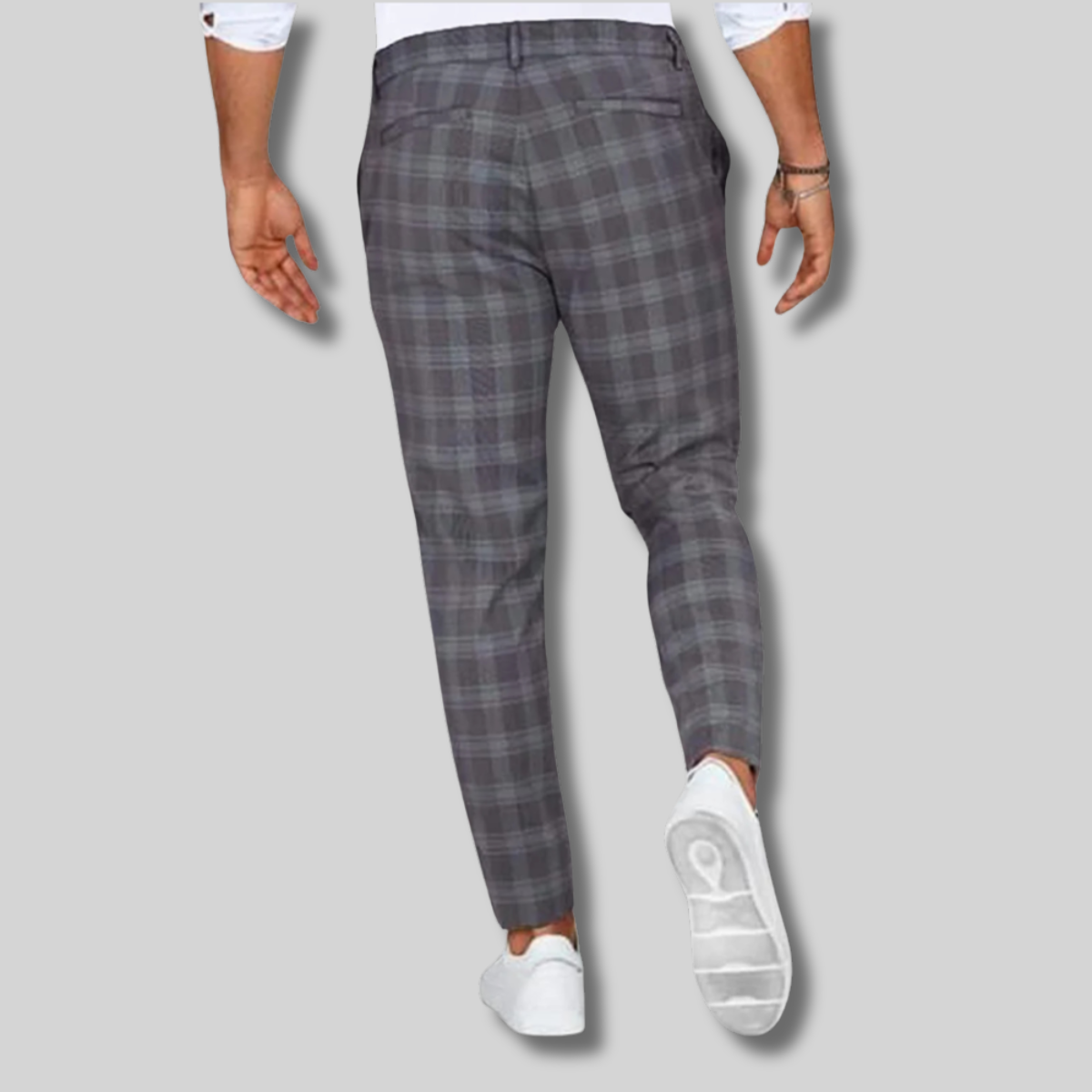 Rique™ - Pantalon à Carreaux Élégant