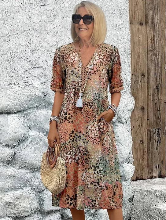 Francille™ - Robe mi-longue remarquable