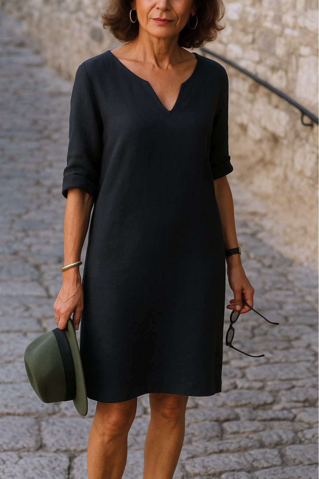 Patrice™ - Robe élégante à col en V