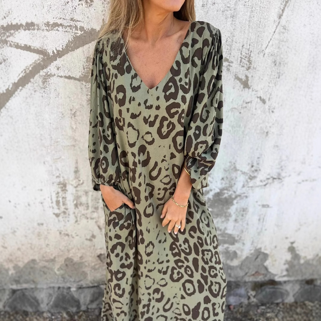 Paige™ - Robe Élégante à Imprimé Panthère