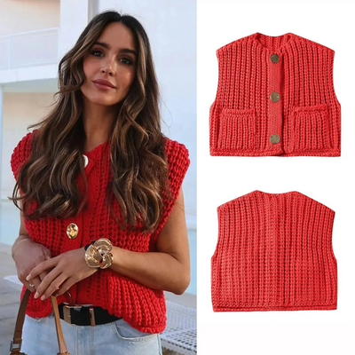 Minna™ - Gilet sans manches élégant