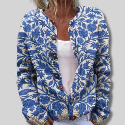 Florine™ - Gilet fleuri, léger et élégant