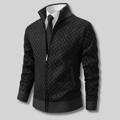 Marcien™ - Gilet chic à fermeture éclair et col montant