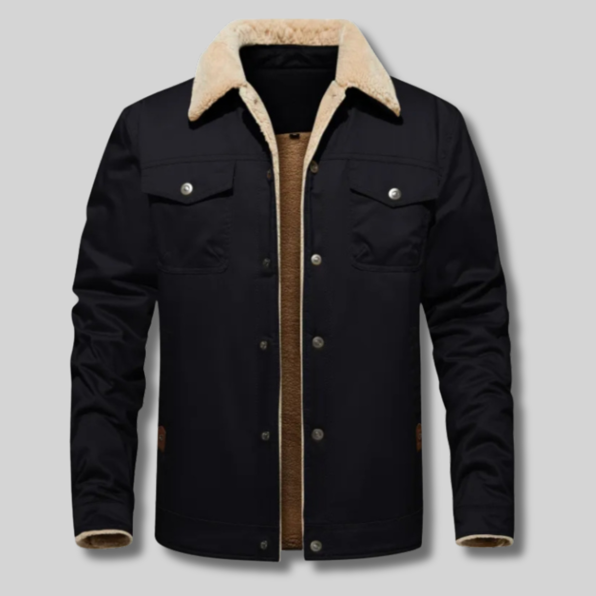 Olaf™ -  Veste homme chaude à col sherpa et doublure épaisse