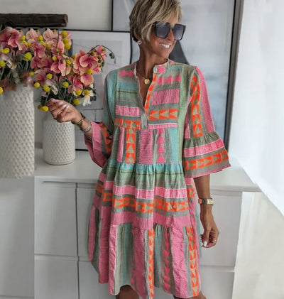 Linette™ - Robe d'été colorée