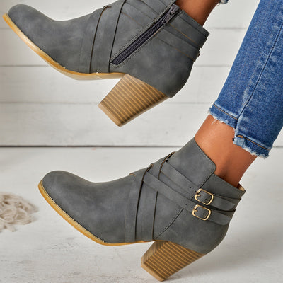 Bridgett™ - Bottes orthopédiques en cuir