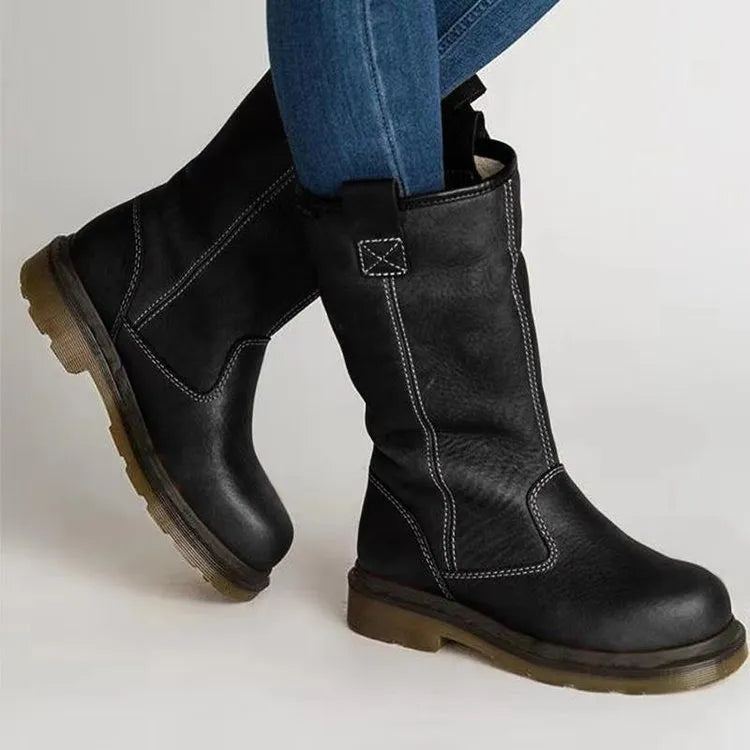 Ivonna™ - Bottes d’hiver en cuir doublées