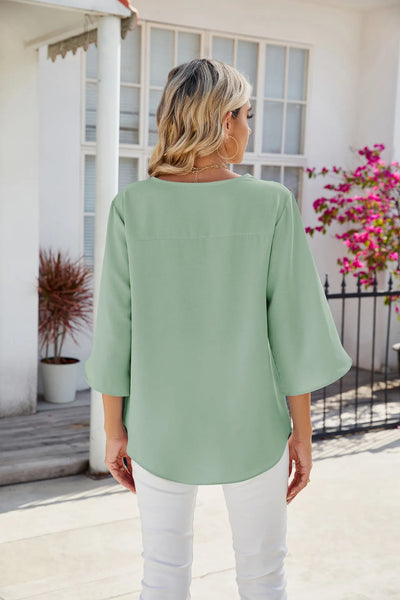 Fae™ - Votre robe-chemise élégante à rayures