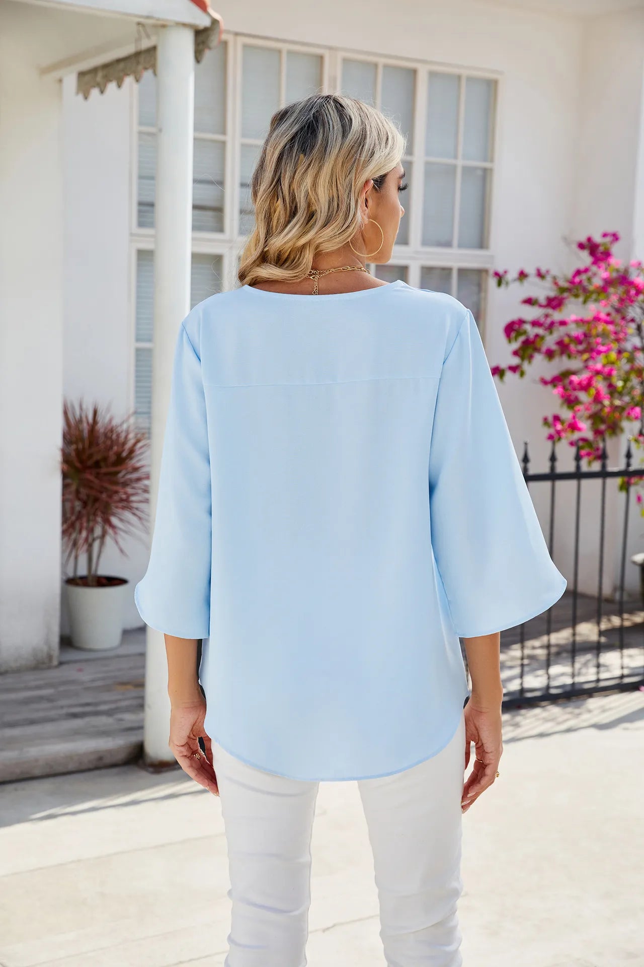 Fae™ - Votre robe-chemise élégante à rayures