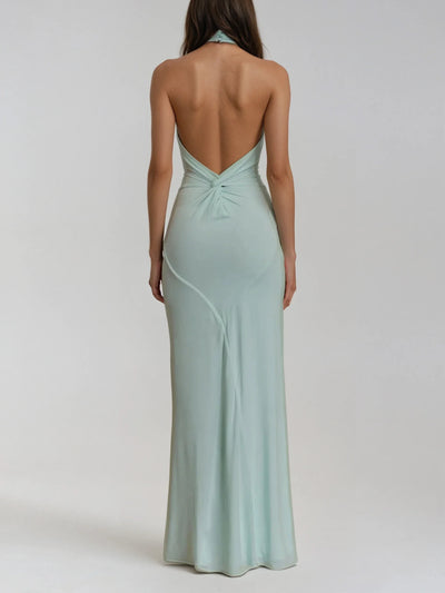 Cheraine™ - Robe longue et élégante à encolure halter
