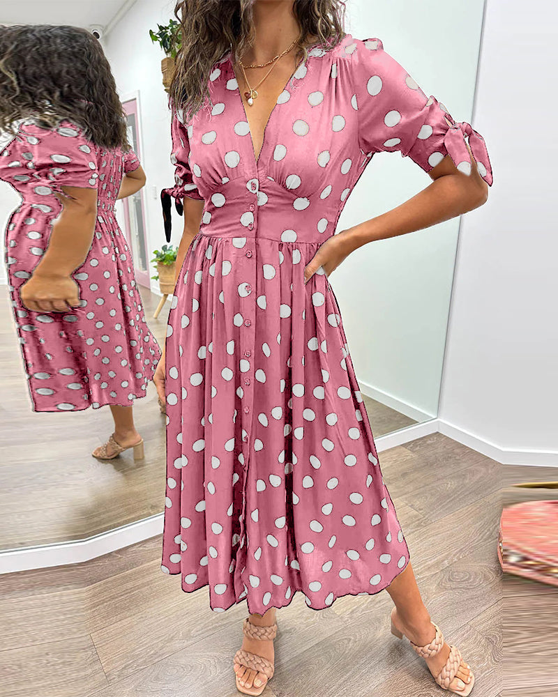 Maud™ -  Robe élégante à pois