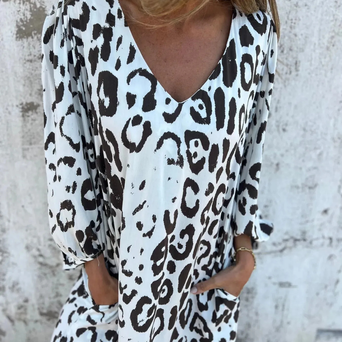 Paige™ - Robe Élégante à Imprimé Panthère
