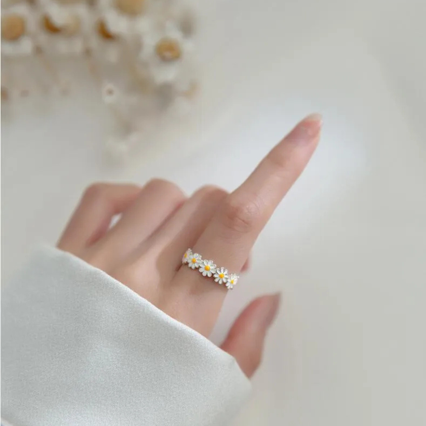 Emmaline™ -  Bague fleurie