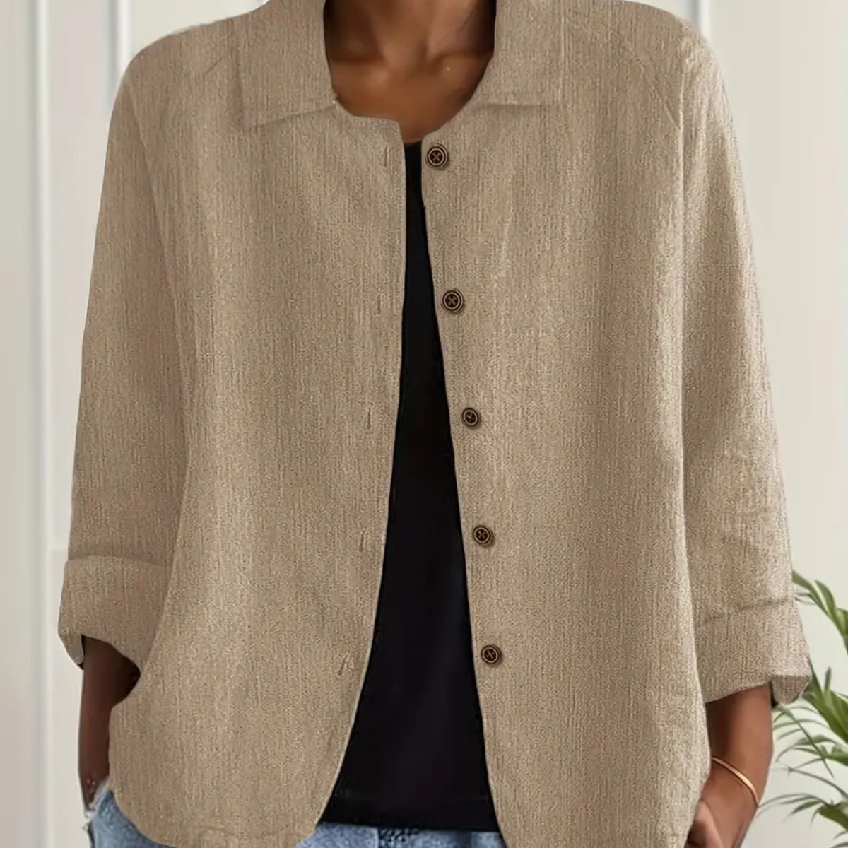 Sylvie™ - Gilet élégant à boutons