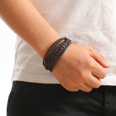Dash™ - Bracelet en cuir tressé