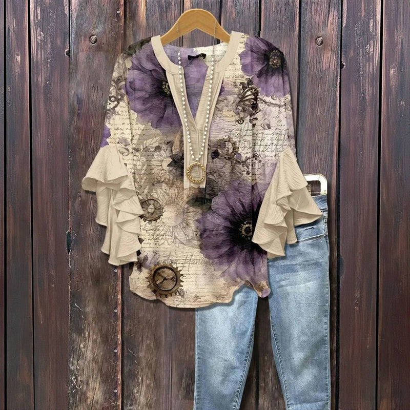 Marie-Flore™ - Blouse d’été élégante