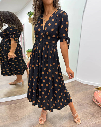 Maud™ -  Robe élégante à pois