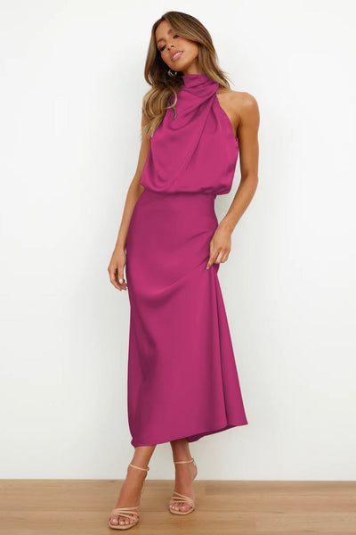 Arianne™ - Robe longue à col halter