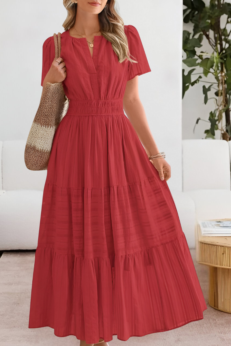 Elaina™ - Robe élégante à col en V
