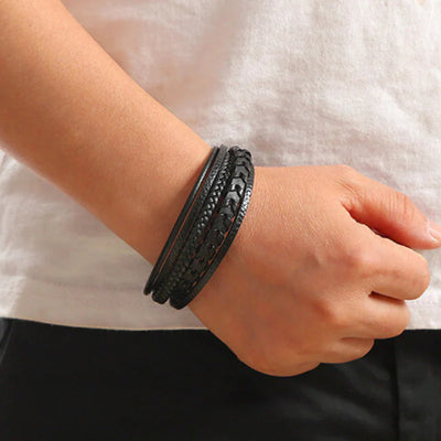 Dash™ - Bracelet en cuir tressé