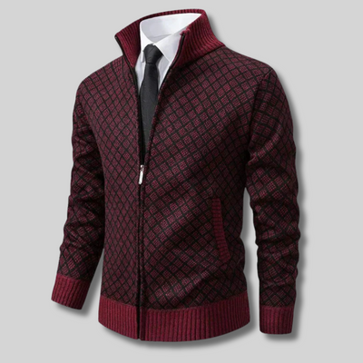 Marcien™ - Gilet chic à fermeture éclair et col montant