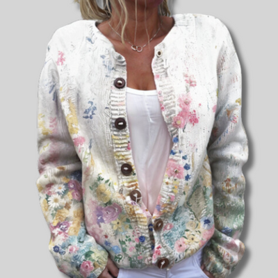 Florine™ - Gilet fleuri, léger et élégant