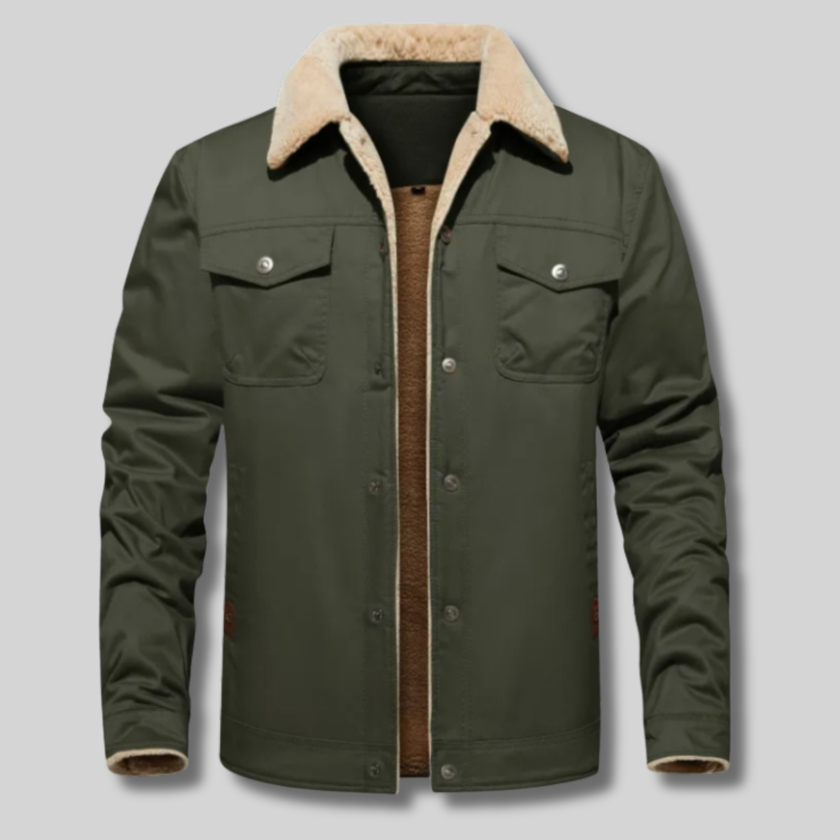 Olaf™ -  Veste homme chaude à col sherpa et doublure épaisse