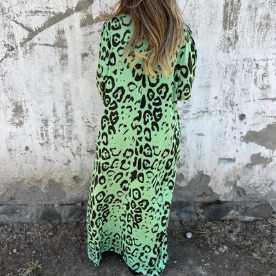 Paige™ - Robe Élégante à Imprimé Panthère
