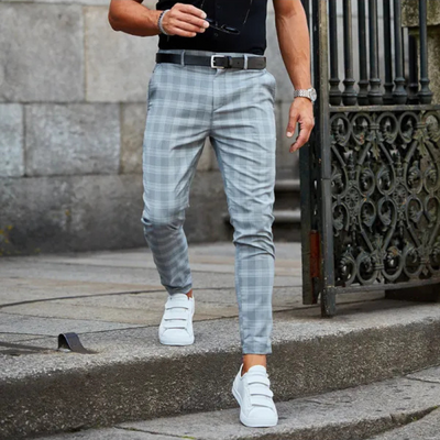 Rique™ - Pantalon à Carreaux Élégant