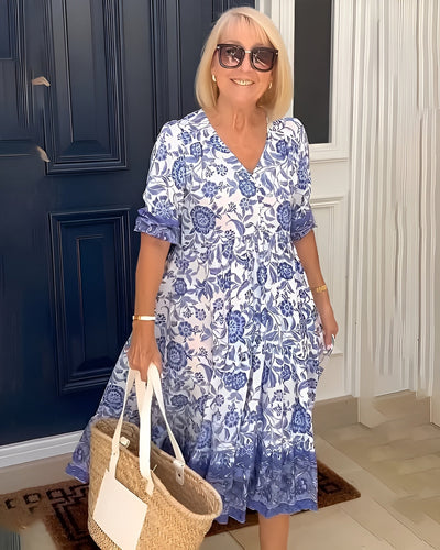 Nann™ - Robe Fleurie Stylée