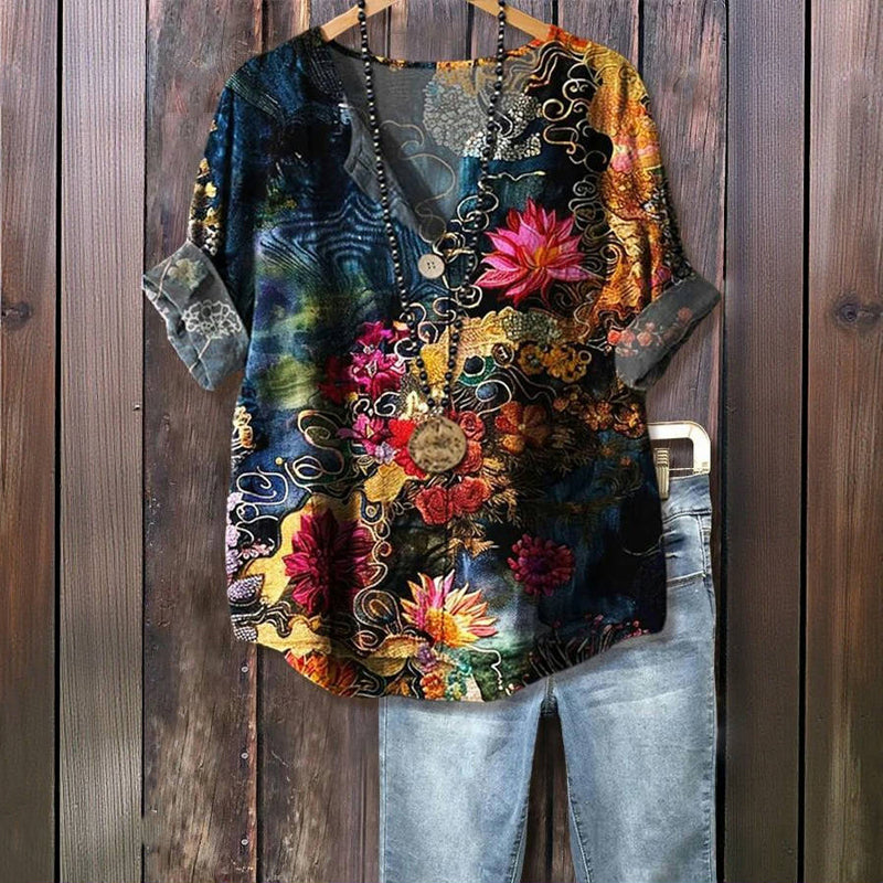 Marie-Flore™ - Blouse d’été élégante