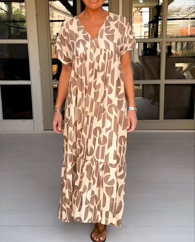 Septime™ - Robe Femme Décontractée à Col en V