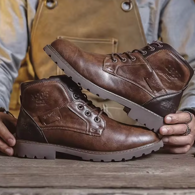 Jannik™ - Bottes en cuir vintage