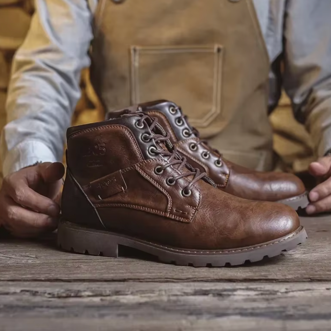 Jannik™ - Bottes en cuir vintage