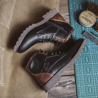 Jannik™ - Bottes en cuir vintage