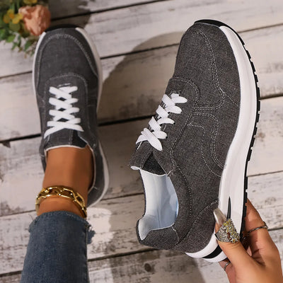 Alison™ - Baskets femme en denim