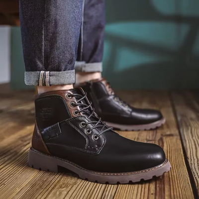 Jannik™ - Bottes en cuir vintage