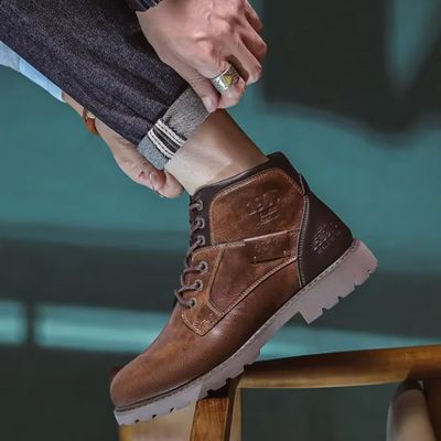 Jannik™ - Bottes en cuir vintage