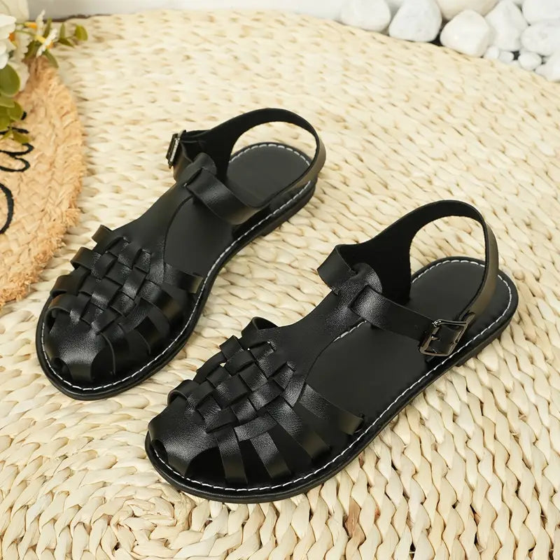Philina™ - Sandales d’Été en Cuir Élégantes