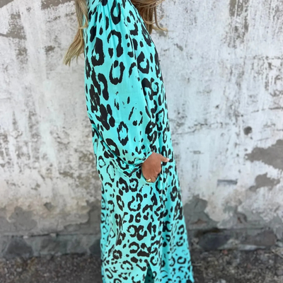 Paige™ - Robe Élégante à Imprimé Panthère