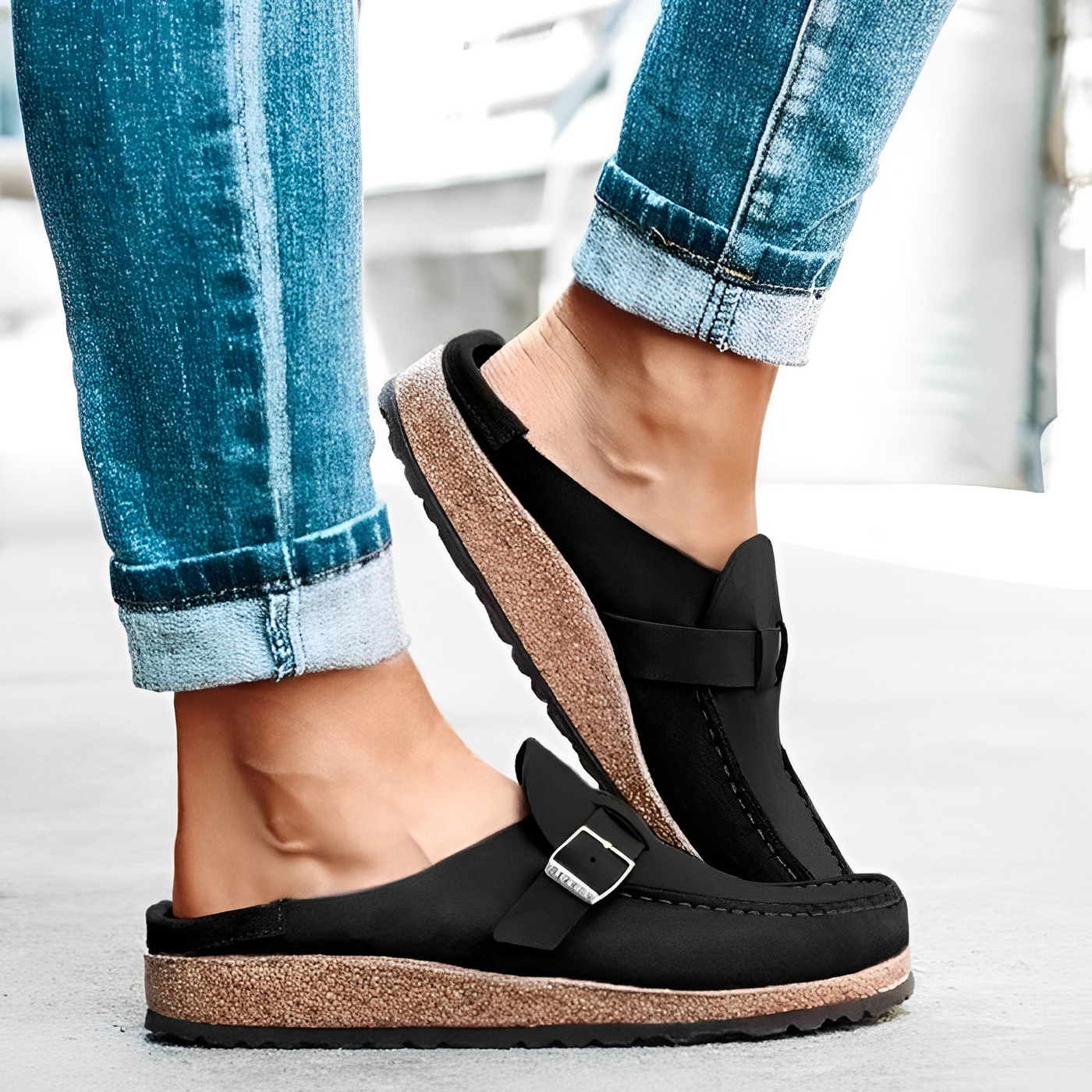 Jen™ - Sandales en suède
